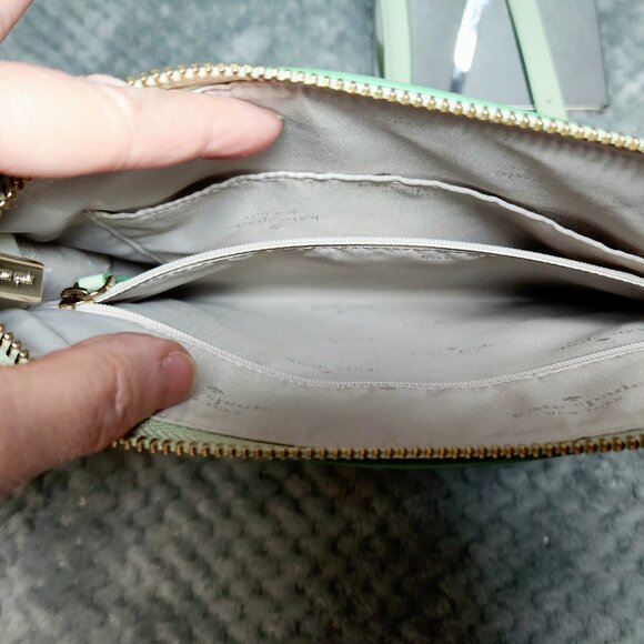NWOT - Auth.Kate Spade Sadie North South Crossbody Light Olive Green: Firm Price - Picture 7 of 10